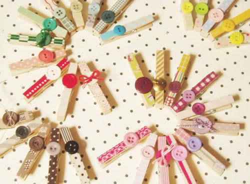 decorative clothespins Fun with Mod Podge: Pretty Decorated Clothespins for all Occassions!