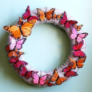 spring wreath with butterflies DIY Spring Wreath with Butterflies