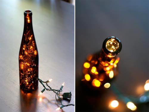wine bottle light Upcycling: DIY Wine Bottle Accent Light 