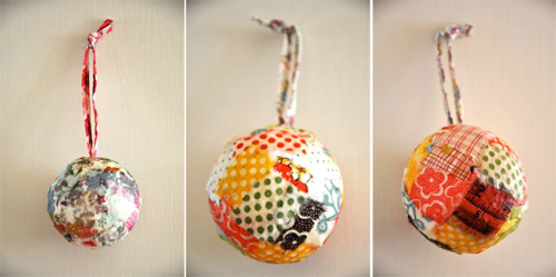 fabric ornaments balls Fun with Mod Podge: Fabric and Paper Mache Ornament Crafts for Seasons of Fun