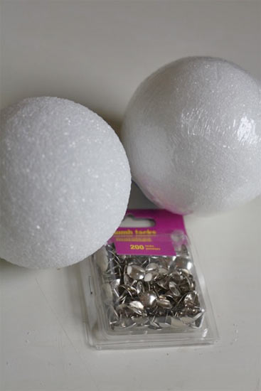 Thumb Tack Balls2 Decorative Thumb Tack Styrofoam Balls