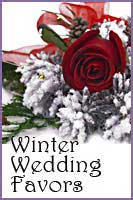 Winter Wedding Favors