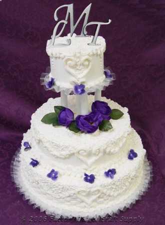 Letter S Mirror Initial Monogram Wedding Cake Topper Item VL45S