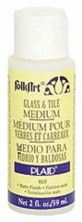 Glass painting glass 2oz   and Medium  Mediums   Tile   FolkArt Painting Finishes and medium for