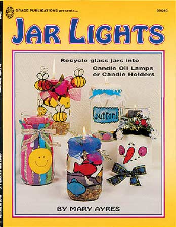 to Candle Holders Jars Glass Craft  Recycle Painting jars painting  Lights  glass   Jar