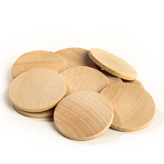  Basic Shape Cutouts - Wood Cutouts - Unfinished Wood - Craft Supplies