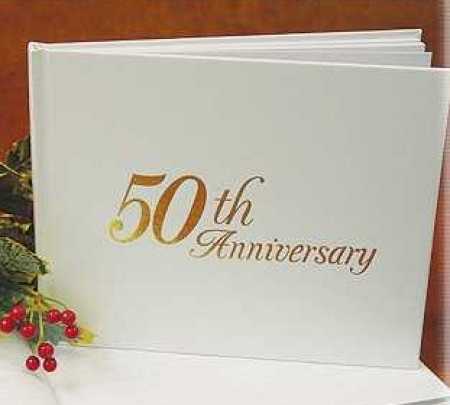 50th Wedding Anniversary Guest Registry Book Anniversary 25th and 50th 