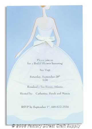 Bridal Shower Dress Complete Invitation Kit Creates 10 by Wilton Wedding 