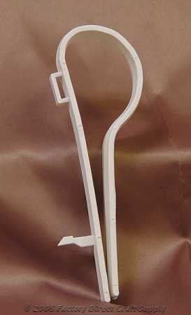 White Plastic Pew Clip Package of 12 clips for Pew Bows Pew Clips 
