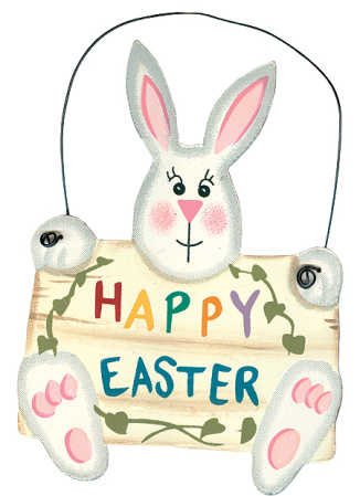 pictures of happy easter bunnies. Happy Easter Bunny Painted