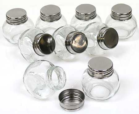 2 Glass Favor Jars with Lids Package of 9 Bridal Shower Favors Bridal 