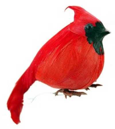 Cardinal Bird on Fat Cardinal Bird   Realistic Cardinal   Artificial Birds   Bird