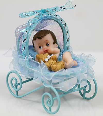 Favors Baby on Baby Boy In Carriage Basket Baby Shower Favor   It S A Boy  Theme Baby