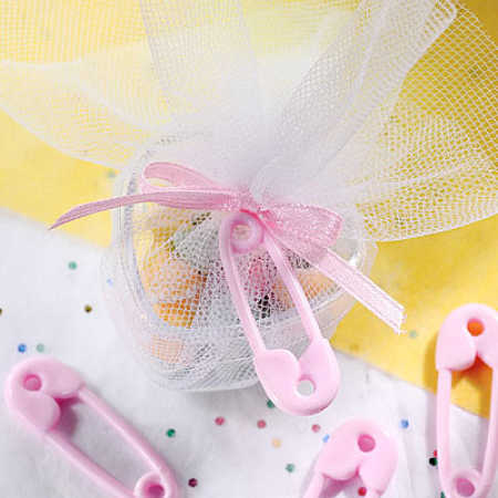 Pink Baby Diaper Pins Shower Favors - It's a Girl! Theme Baby 