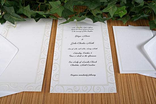 Embossed Swirl 50 Count Wedding Invitation Kit Wedding Invitations 
