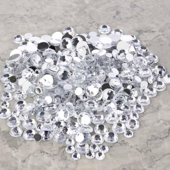 Details about Clear The Big Bling Giant 1lb Bag Rhinestones Wedding