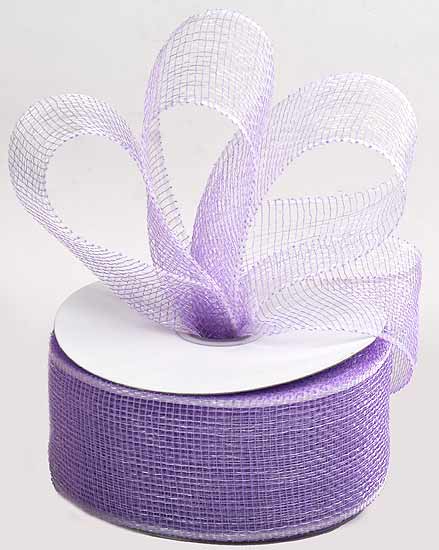 23 8 Lavender Decorative Mesh Ribbon 25 Yard Spool Poly Mesh Sinamay 