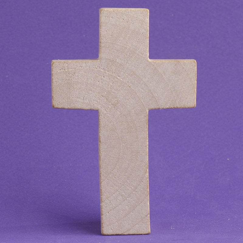 Small Unfinished Wood Cross - Wood Cutouts - Unfinished 