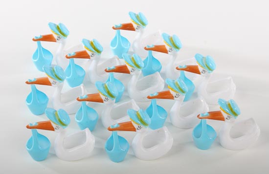 Blue Stork Baby Shower Favors - It's a Boy! Theme Baby Shower 