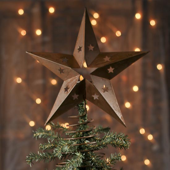 Rustic Spring Star Tree Topper - Christmas Trees and Toppers - Christmas and Winter - Holiday Crafts