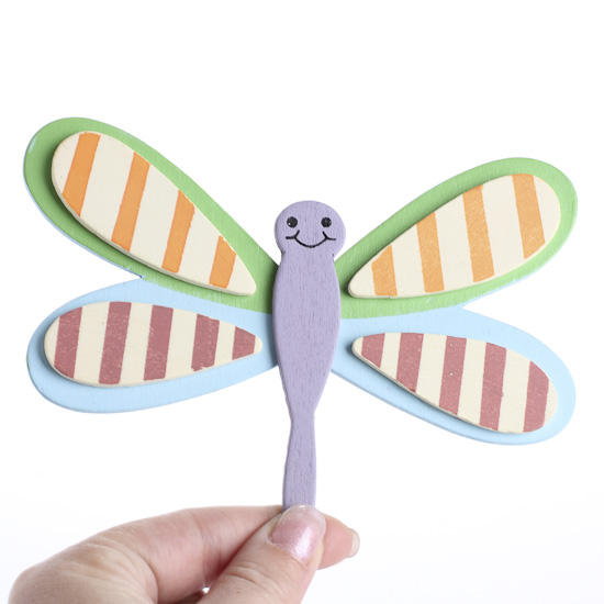 Finished Wooden Dragonfly Cutout