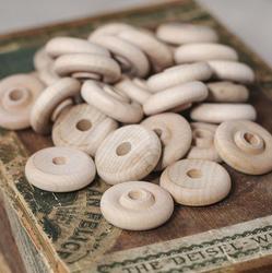 Unfinished Wooden Toy Wheels