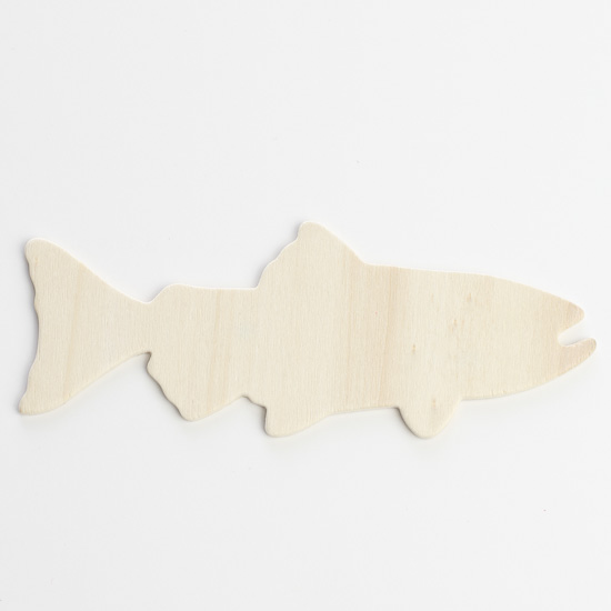... Wood Trout Fish Cutout - Wood Cutouts - Unfinished Wood - Craft