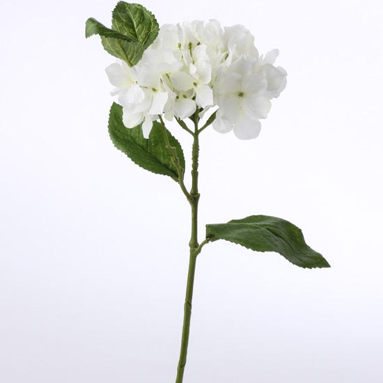 White Artificial Hydrangea Stem  Picks and Stems  Floral Supplies 