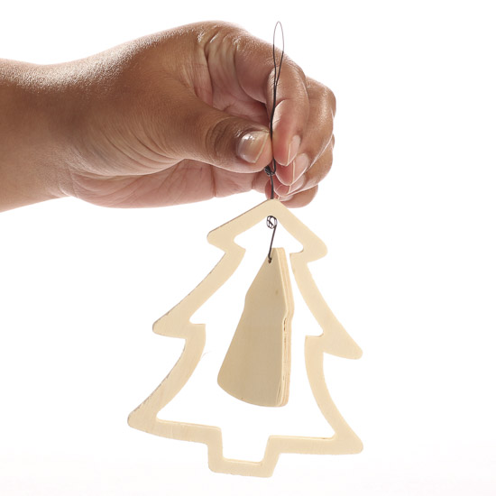 Unfinished Wood Christmas Tree Ornaments