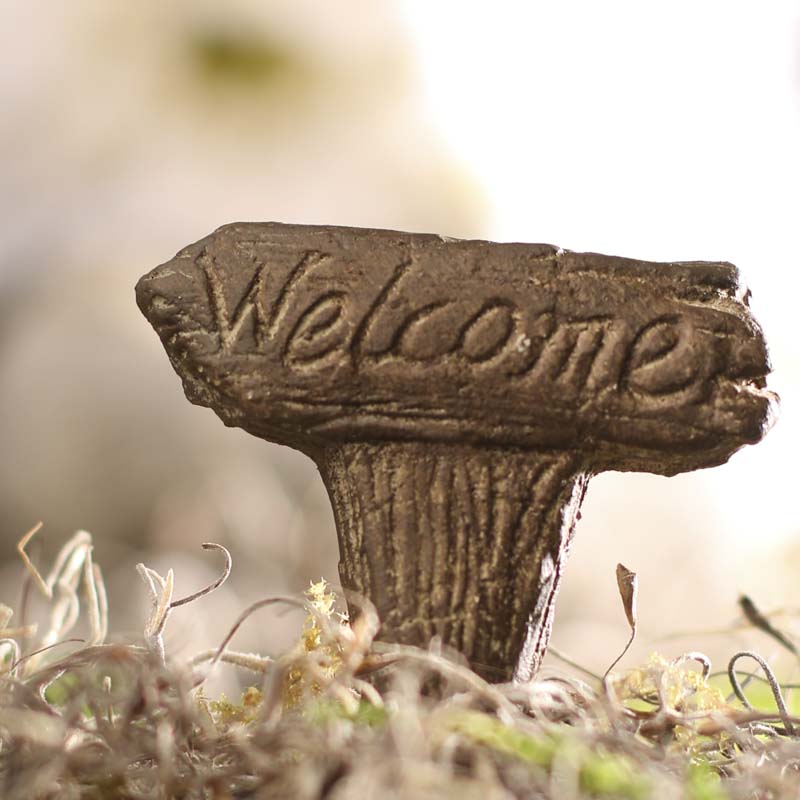 Wood Look Miniature "Welcome" Sign - What's New - Craft Supplies