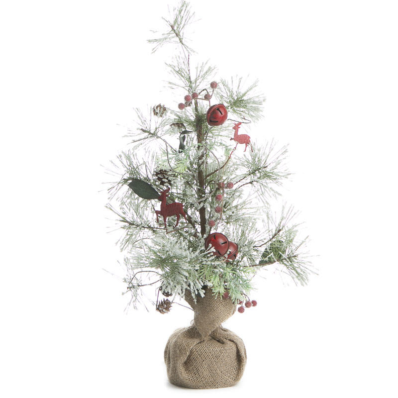Snowy Artificial Pine and Jingle Bell Tree - Trees and Toppers - Christmas and Winter - Holiday ...