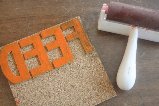 DIY Craft Foam Block Printing