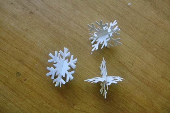 3D Paper Snowflake Craft