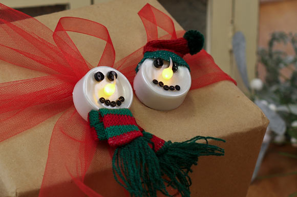 Tea Light Snowmen - Tea Light Ornaments