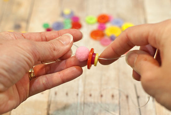Kid Friendly Button and Pom Pom Bracelet – Factory Direct Craft Blog