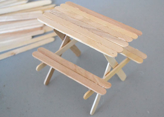 How to Make a Popsicle Stick Picnic Table – Factory Direct 