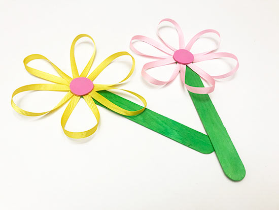 Craft Stick Flower Craft for Kids