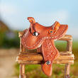 Dollhouse Miniature Western Texas Leather Horse Saddle Stand 1:12 Cowboy Western 