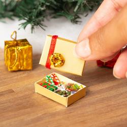 1:12 - 1 Scale Dollhouse Miniature Christmas Decorations in Box -  Christmas Miniatures - Christmas and Winter - Holiday Crafts - Factory  Direct Craft