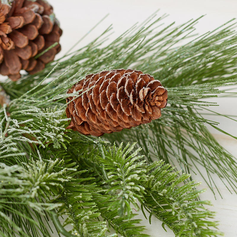 Artificial Winter Pine and Pinecone Stem - Artificial Greenery ...