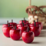 Miniature Stained Wood Apples24 Pieces