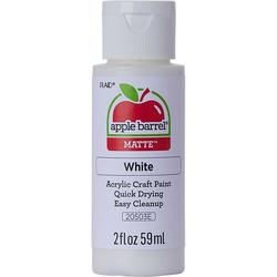 White Apple Barrel Acrylic Paint, 2 Fluid oz. None, Craft Supplies from Factory Direct Craft