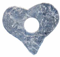 Galvanized Heart Toppers