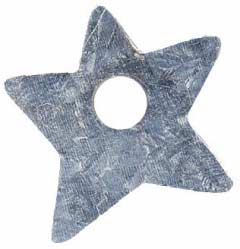 Galvanized Star Toppers