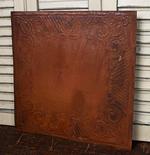Vintage Rusty Tin Gothic Scroll Ceiling Tile