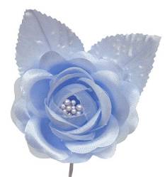 Light Blue Satin Rose Picks