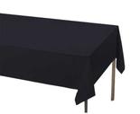 Black Rectangle Plastic Table Cover