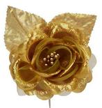 Metallic Gold Rose Floral Picks
