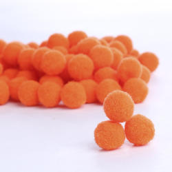 Orange Craft Pom Poms