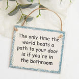 "The Only Time..." Wood Sign Magnet